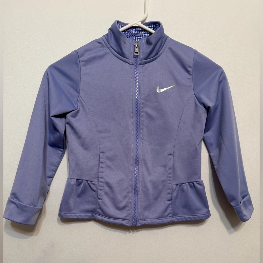 Nike Size 6-7L Lavender Zip-Up Jacket